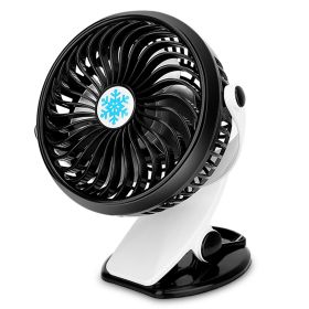 Clip on Fan Quiet Mini Fan Clamp Fan Rechargeable USB Stroller Fan 360¯tatable Fan for Desk Office Home Camping Travelling
