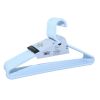 (5 pack) Plastic Adult Hangers for Heavier Clothing, Arctic White 9 Count
