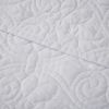 Oversized Quilted Throw White 60x70"