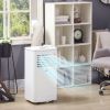 HOMCOM Portable Air Conditioner 8000 BTU AC Unit with Dehumidifier Fan Remote Control 24H Timer for 161Sq Ft Black