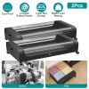 2Packs Under Bed Storage Containers Rolling Clothing Organizer 42L/11Gal Under Bed Drawers with Clear Lid 360° Lockable Rolling Wheels Strap Handles