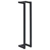 Towel Rack Black Iron 4.9 x 4.9 x 23.6 in Wall Mounted