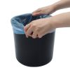 1.5 Gallon Round White Plastic Indoor Step Trash Can for Bathroom