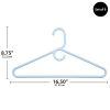 (5 pack) Plastic Adult Hangers for Heavier Clothing, Arctic White 9 Count