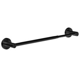 Single Bath Towel Bar 9.8in to 24.6in Length Adjustable Towel Rack Rustproof Stainless Steel Towel Holder Wall-Mounted Retractable Towel Rail For Bath (Option: Black)_gGPCT457)