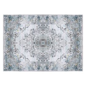 8x10FT Vintagerea Rug Modern Non Slip Carpet Boho Low Pile Soft Rug Waterproof Machine Washable Rug for Living Room Bedroométchen Dining Room Unde (Option: 8_10FT_Tgype1)