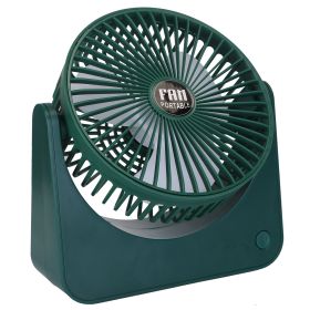 6.5in Desk Fan USB Powered 2 Speeds Table Cooling Fan Tilt Quiet Desktop Fan for Bedroom Office (Option: DarkGreegn)