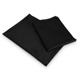 Luxury Silky Satin King Pillowcase Set (Option: Cagse(Black)