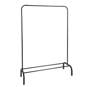 33lbs Loading Garment Racks Freestanding Clothing Racks Clothes Rack Stands Organizer with Bottom Shelf for Dormitory Home (Option: Blacgk)