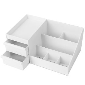 Makeup Organizer Cosmetics Storage Box Countertop Display Case Lipstick Skincare Brush Holder (Option: gL)