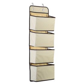 Over Door Hanging Organizer 4 Pockets Wall Mount Closet Storage Organizer Multifunctional Hanging Shelves For Clothing Office Supplies File Folders (Option: Begige)
