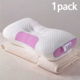 3D Knitted Cotton Massage Pillow(1pack) (Color: Pink)